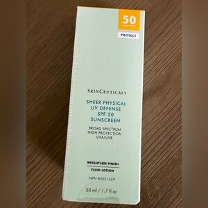 NIB SkinCeuticals Sheer Physical UV Defense SPF 50 (non-tinted)